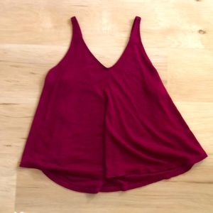 V cut tank top